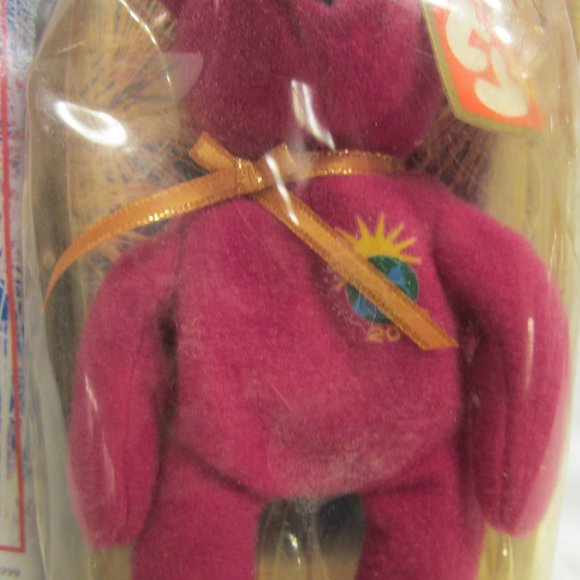 VTG 2000 TY TEENE BEANIE BABY MCDONALD'S MILLENIUM THE BEAR - Picture 3 of 8